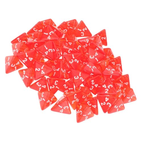 BESTonZON Gaming-würfelset 50 Mehrseitige Acrylwürfel Perfekt Für Partys Und Spieleabende von BESTonZON