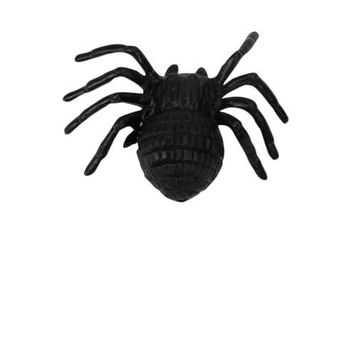 BESTonZON 50 Stücke Halloween Schwarze Spinne Requisiten Web Figur Dekoration Scary Party Indoor Gefälschte Spinne Requisiten Spinne Halloween Spinne PVC von BESTonZON