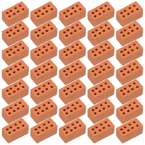 BESTonZON 50Stücke Bausteine Realistische für Puppenhäuser Architekturmodellbauzubehör Sandkastenzubehör Fördert Kreativität und Geschicklichkeit von BESTonZON