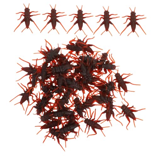 BESTonZON 50pcs Aprilscherz Fake Cricket Hai- Falsch Klein Künstlich Gefälscht Nerviger Cricket -streich Cricket-geräuschmacher Ferngesteuerte Schlange Cricket- Coffee Plastik von BESTonZON