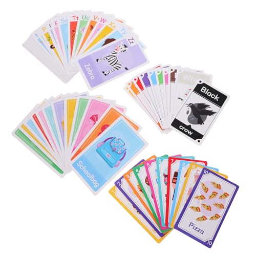 BESTonZON Magnet Spiel Kinder Buchstabenkarten 58 Stück Lernkarten Für Kleinkinder Tragbares Kinderspielzeug Englischkarten Interessante Kinderspielzeug Bildungskarten Für Kleinkinderkarten Englisch von BESTonZON