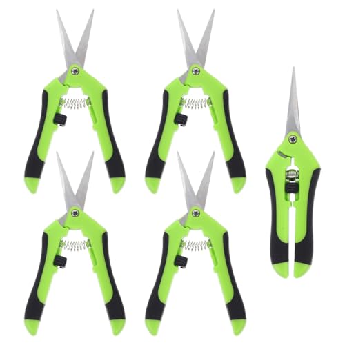 BESTonZON 5PCS Professionelle Gartenschere Trimmen Schere- Gerade Spitze Gartenarbeit Hand Pruner Gartenschere Gerade Edelstahl Klingen mit Frühling- Geladen Komfort Grip Griffe BESTonZON 5PCS Professionelle Gartenschere Trimmen Schere- Gerade Spitze Gartenarbeit Hand Pruner Gartenschere Gerade Edelstahl Klingen mit Frühling- Geladen Komfort Grip Griffe von BESTonZON