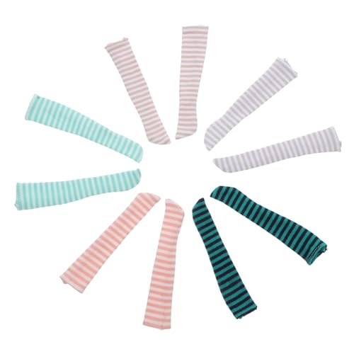 BESTonZON 5paare Gestreifter Puppensocken Aus Polyester Accessoires Für Puppenmädchen Kombinierbar Mit Puppenkleidung Strapazierfähig Und Langlebig BESTonZON 5paare Gestreifter Puppensocken Aus Polyester Accessoires Für Puppenmädchen Kombinierbar Mit Puppenkleidung Strapazierfähig Und Langlebig von BESTonZON