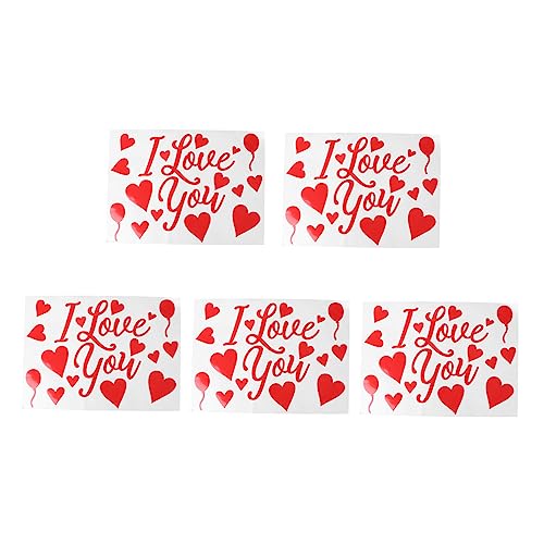 BESTonZON 5St Aufkleber spaß hochzeitsdeko Birthday Decorations Partyzubehör hochzeitsdeco ballonpaster versorgung Ballonzubehör Ballon Paster dekorative Abziehbilder Plastik rot BESTonZON 5St Aufkleber spaß hochzeitsdeko Birthday Decorations Partyzubehör hochzeitsdeco ballonpaster versorgung Ballonzubehör Ballon Paster dekorative Abziehbilder Plastik rot von BESTonZON