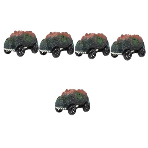 BESTonZON 5St Dinosaurier-Auto Dinosaurierfiguren ferngesteuertes Rennauto Kinderspielzeug Spielzeug für Kinder Autos Spielzeug Spielzeuge Dinosaurier-Rennwagen Spielzeugauto verfolgen Mini von BESTonZON