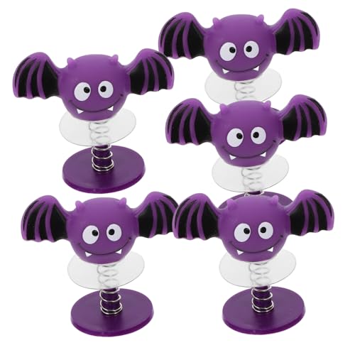 BESTonZON 5St Hüpfende Fledermausfigur Halloween Dekoration Lustige Spring Spielzeuge zappelt prallen Desktop- für das Heimbüro Springendes Eisen Violett BESTonZON 5St Hüpfende Fledermausfigur Halloween Dekoration Lustige Spring Spielzeuge zappelt prallen Desktop- für das Heimbüro Springendes Eisen Violett von BESTonZON