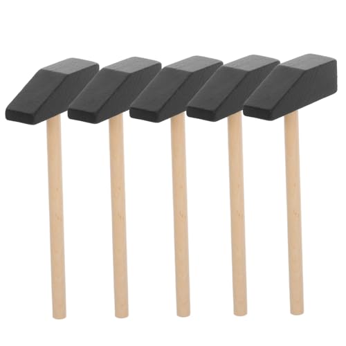 BESTonZON 5St Kleiner Holzhammer Mini-Holzhammer DIY kinderhammer für Kleinkinder Bastelset Simulation von Holzhämmern Hammer Simulation Holzhammer von BESTonZON