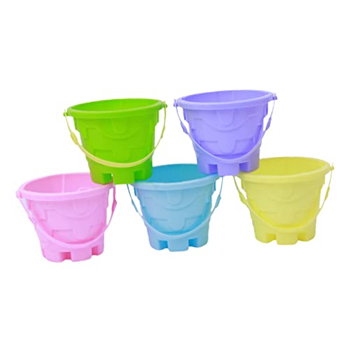 BESTonZON Strandeimer-spielzeugset Aus Kunststoff Für Jungen Und Mädchen 5-teilig Mini-Eimer-Spielzeug Sandspielzubehör Für Kleinkinder Lustiges Design Zufällige Farbe BESTonZON Strandeimer-spielzeugset Aus Kunststoff Für Jungen Und Mädchen 5-teilig Mini-Eimer-Spielzeug Sandspielzubehör Für Kleinkinder Lustiges Design Zufällige Farbe von BESTonZON