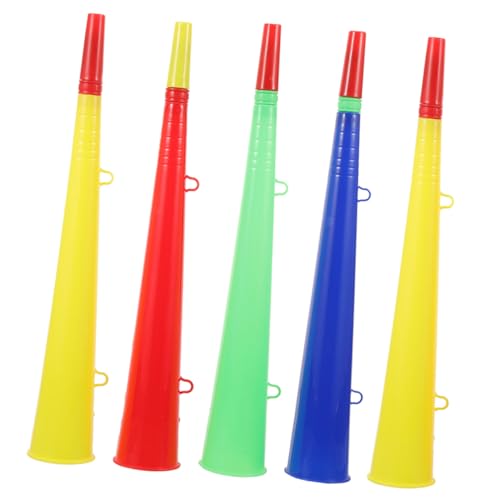 BESTonZON 5St Lautsprecher aus Kunststoff Handgehaltene Lufthupe Trompetenhorn für Stadion Hörner Lufthörner Megaphon noise maker noisemaker Spiel Trompete Partyhorn Fußball Plastik von BESTonZON