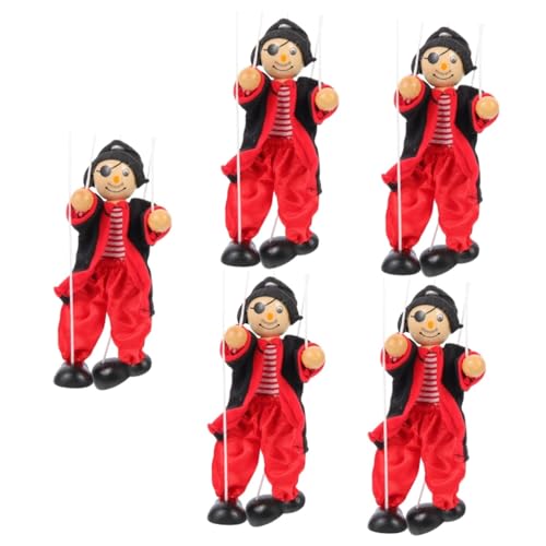 BESTonZON 5St Marionette Kinderspielzeug Spielzeug für Kinder The puppeteers Game Puppets geschen Bauchrednerpuppe Erwachsenenpuppe für Jungs Spielzeuge Puppen Clown Draht ziehen Stoff von BESTonZON