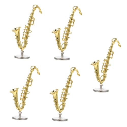 BESTonZON 5St Saxophon-Modell Wohnkultur Geschenke für Kinder Home Decor wohnungseinrichtung Musikinstrumente Ornament simulierte Saxophonverzierung kleines simuliertes Saxophon Miniatur von BESTonZON