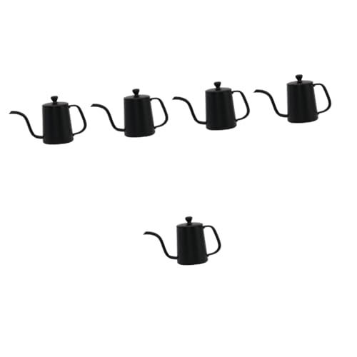 BESTonZON 5st Simulation Kaffeekanne Mini-häuser Kleine Kaffeekanne Innenausstattung Für Autos Ornament Mini Übergießen Wasserkocher Mini-hausbedarf Möbelsalbe Trinken Innere Metall Miniatur von BESTonZON