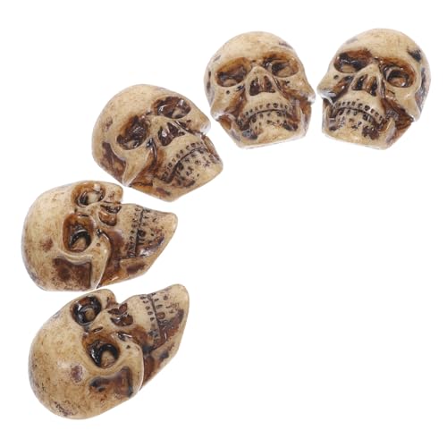 BESTonZON 5St beängstigend Halloween-Schädel- Halloween-Animatronik Figuren Geist Halloween assecoires Halloween Dekoration Festival-Schädelmodell verängstigter Halloween-Schädel Harz BESTonZON 5St beängstigend Halloween-Schädel- Halloween-Animatronik Figuren Geist Halloween assecoires Halloween Dekoration Festival-Schädelmodell verängstigter Halloween-Schädel Harz von BESTonZON
