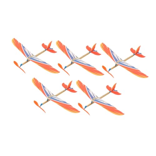 BESTonZON 5Stücke DIY Segelflugzeug für Handgemachtes Flugzeugspielzeug Zufälligen Farben Fördert Kreativität und Hand Auge Koordination für Jungen von BESTonZON