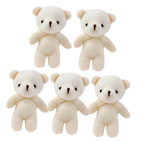 BESTonZON 5Stücke Spielzeug aus Plüsch für Hochzeit Valentinstag Geburtstagsfeiern Weiche Bärenpuppe mit PP Baumwolle Hängende Deko für Schlüsselanhänger BESTonZON 5Stücke Spielzeug aus Plüsch für Hochzeit Valentinstag Geburtstagsfeiern Weiche Bärenpuppe mit PP Baumwolle Hängende Deko für Schlüsselanhänger von BESTonZON