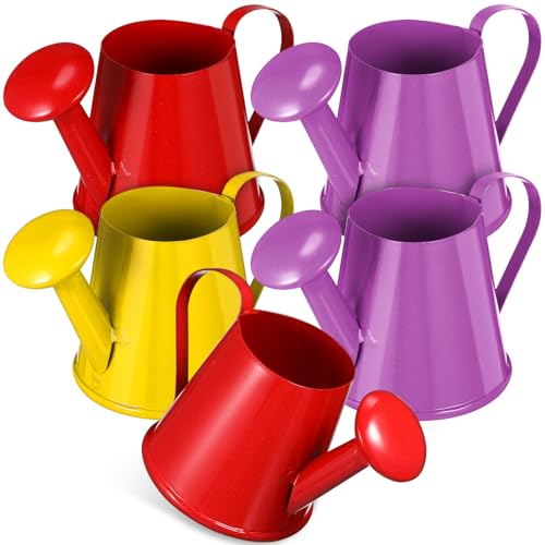 BESTonZON 5er Set Gießkanne Aus Für Ideales Lehrmittel Für Gartenarbeit Spiel Und Pflanzenpflege Bunte Farben Perfekt Für Kleine Hände von BESTonZON