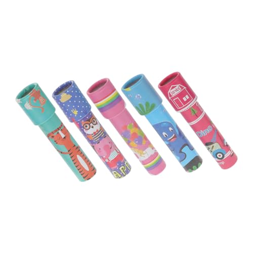 BESTonZON 5er Set Kaleidoskop Für Pädagogisches Lernspielzeug Zur Der Kognitiven Fähigkeiten Bunte Designs Und Kreative Spielmöglichkeiten von BESTonZON