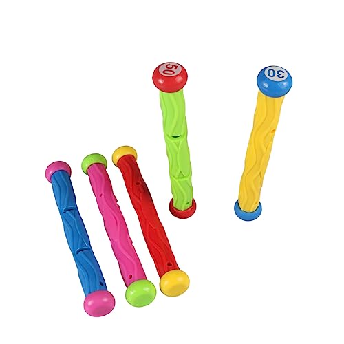BESTonZON 5er Set Tauchstäbe Für Bunte Unterwasser Tauchspielzeuge Für Den Pool Perfekt Für Schwimmbad Spaß Und Tauchtraining Ideal Für Und Kleine Schwimmer von BESTonZON