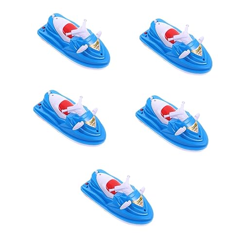 BESTonZON 5st Bad-schnellboot-Spielzeug Badespielzeug Für Kinder Kleinkindspielzeug Kinderbadezimmer, Das Spielzeug Spielt Wasserspielzeug Spielzeuge Badewanne Karikatur Plastik von BESTonZON