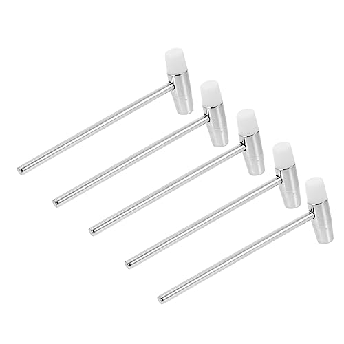 BESTonZON 5st Bausteinhammer Kleiner Hammer Mini-bastelhammer Sportspielzeug Lernen Blöcke Bauhammer Hammer-kartenspielzeug Doppelhämmer Auto Eisen Silver von BESTonZON