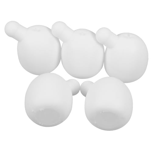 BESTonZON 5st Blasenblasende Puppe Matschiger Ball Spuckblasen-quetscheinsatz Dekompressionsspielzeugeinsatz Aufblasgerät Austauschbare Quetschspielzeugblasen Luftpumpe Maschine Weiß von BESTonZON