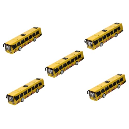 BESTonZON 5St Busmodell kinderfahrzeug kinderauto Toy car Autospielzeug für Kinder Bus Spielzeug Autos Spielzeug Jungs-Spielzeug Spielzeugbus Spielzeugautos für Kinder zurückziehen von BESTonZON