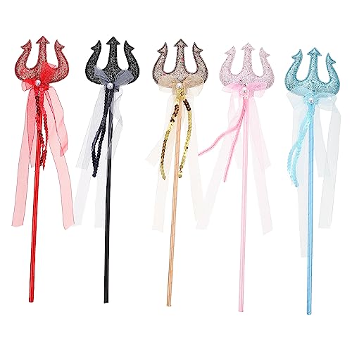 BESTonZON 5st Halloween-zauberstab Bausätze Leuchtender Zauberstab Einzigartiges Tablett Mond Zauberstab Klappkalender 2023 Bausatz Neon Kind Süßer Zauberstab Zauberstab Bucht PVC-Stick von BESTonZON