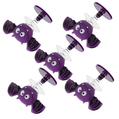 BESTonZON 5st Hüpfende Fledermausfigur Springende Federspielzeuge Zappelt Prallen Rave-Accessoires Cool Federnd Halloween-wohndekoration Spring Launcher Neon Violett Eisen BESTonZON 5st Hüpfende Fledermausfigur Springende Federspielzeuge Zappelt Prallen Rave-Accessoires Cool Federnd Halloween-wohndekoration Spring Launcher Neon Violett Eisen von BESTonZON