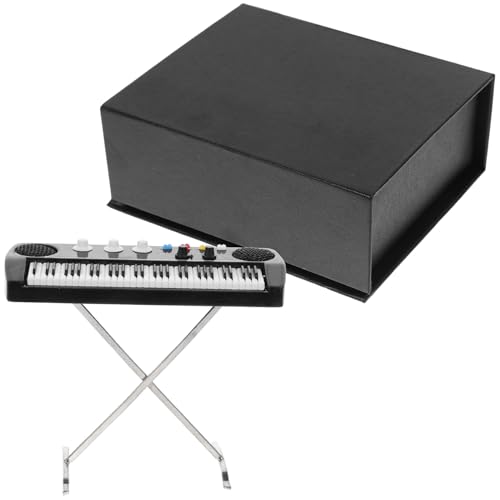 BESTonZON 5st Mini-Tastatur Mini- -orgel-dekor Puppenhaus Musikinstrument Dekor Mini-Musikinstrument Mikro-landschaftsbau Elektronisches Orgeldekor Modelle Notenständer Holz Haushalt Kind von BESTonZON