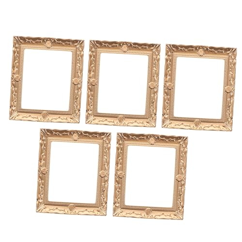 BESTonZON 5st Miniatur-bilderrahmenmodell Antiker Puppenhausrahmen Mini-bilderrahmen Antiker Kleiner Bilderrahmen Miniatur- -fotorahmen Kleine Vintage-bilderrahmen Rose Gold Harz BESTonZON 5st Miniatur-bilderrahmenmodell Antiker Puppenhausrahmen Mini-bilderrahmen Antiker Kleiner Bilderrahmen Miniatur- -fotorahmen Kleine Vintage-bilderrahmen Rose Gold Harz von BESTonZON