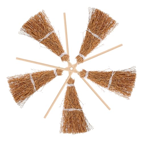 BESTonZON 5st Puppenhausbesen Reiniger Miniatur Besenstiel Hexenbesen Dekorationen Bausatz Puppenhauszubehör Mini-Besen Besen Für Minibesen Zum Basteln Entferner Vegetation BESTonZON 5st Puppenhausbesen Reiniger Miniatur Besenstiel Hexenbesen Dekorationen Bausatz Puppenhauszubehör Mini-Besen Besen Für Minibesen Zum Basteln Entferner Vegetation von BESTonZON