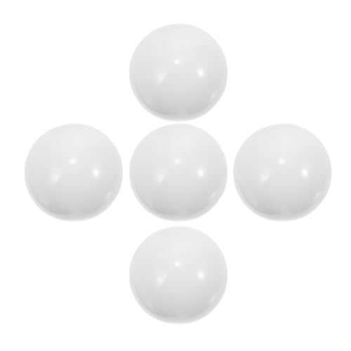 BESTonZON 5St Roulette-Perlen Tischtennisbälle Acryl-Roulette-Marker Poker Partyspiel-Roulette-Rad-Perlen Russische Radperlen ersetzen Trackball Komponente Plattenspieler-Kugel Korn Weiß von BESTonZON