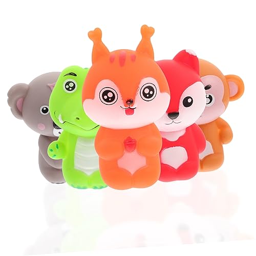 BESTonZON 5st Tierische Fingerpuppe Lustige Fingerpuppen Tiere Gestalten Fingerpuppen Fingerpuppen Für Tiere Fingerpuppen Hand-fingerpuppen Große Fingerpuppen PVC von BESTonZON