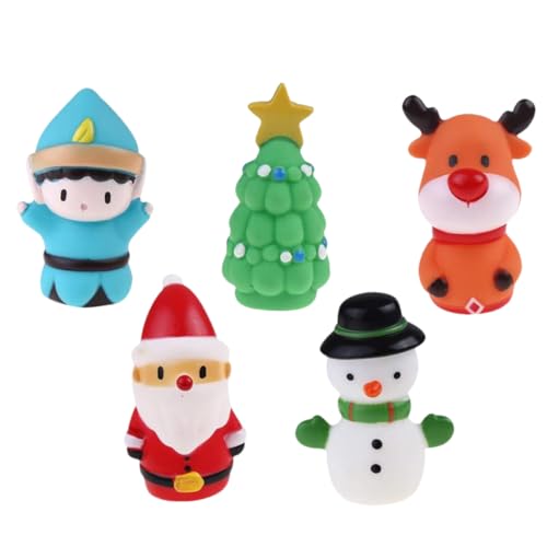 BESTonZON 5st Weihnachts- Fingerpuppe Fingerabdeckung Weiches Gummi von BESTonZON