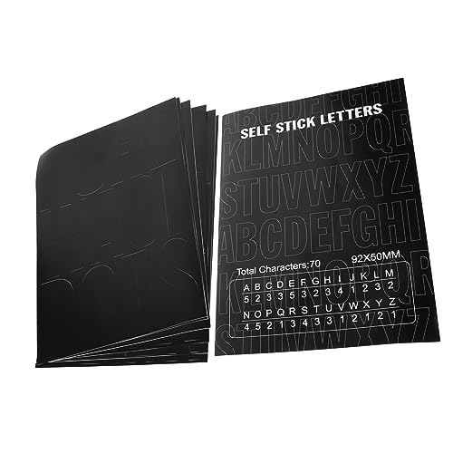 BESTonZON 6 Blätter Buchstabenaufkleber DIY-Alphabet-Aufkleber Buchstaben zum Basteln türschild Buchstaben Aufkleber reflektierende Briefkasten-Alphabet-Aufkleber Buchstaben aufkleben Vinyl BESTonZON 6 Blätter Buchstabenaufkleber DIY-Alphabet-Aufkleber Buchstaben zum Basteln türschild Buchstaben Aufkleber reflektierende Briefkasten-Alphabet-Aufkleber Buchstaben aufkleben Vinyl von BESTonZON