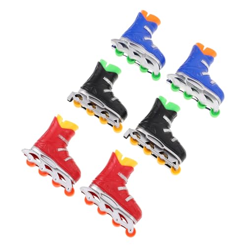 BESTonZON 6 Paare Mini Finger Skateboards Set Tragbare Finger Rollschuhe Schwarz Rot Blau Kompaktes Desktop für Erwachsene Büro Reise Geburtstags und Klassenzimmerpreise BESTonZON 6 Paare Mini Finger Skateboards Set Tragbare Finger Rollschuhe Schwarz Rot Blau Kompaktes Desktop für Erwachsene Büro Reise Geburtstags und Klassenzimmerpreise von BESTonZON