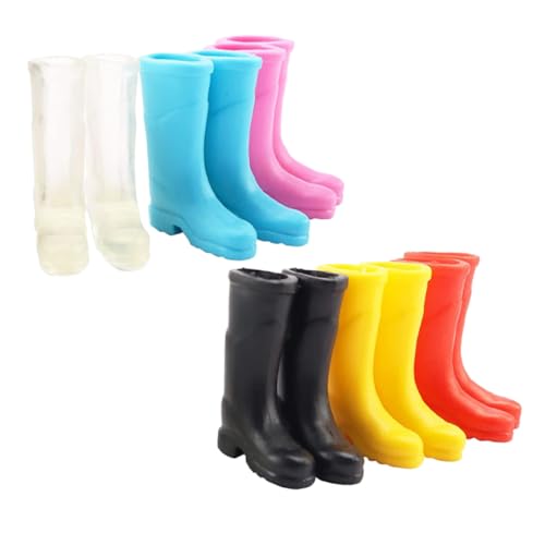 BESTonZON 6 Paare Teiliges Mini Regenstiefel Realistische Miniatur Gummistiefel für Puppenhaus Tiny House Dekoration Vielseitige Kleine Regenboots für Miniatur BESTonZON 6 Paare Teiliges Mini Regenstiefel Realistische Miniatur Gummistiefel für Puppenhaus Tiny House Dekoration Vielseitige Kleine Regenboots für Miniatur von BESTonZON