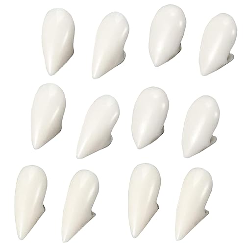BESTonZON 6paare Halloween Vampirzähne Cosplay Requisiten Wiederverwendbare Fangs Für Gruselkostüme Und Boxen Für Halloween-Partys Und Rollenspiele von BESTonZON