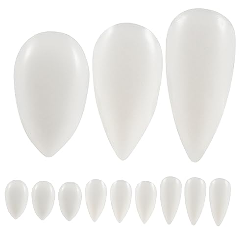 BESTonZON 6 Paare Vampirzähne Halloween Zahnersatz aus Harz Realistische Fangs für Cosplay Horror und Themenpartys Langlebig und Sicher für Halloween und Bühnenauftritte von BESTonZON