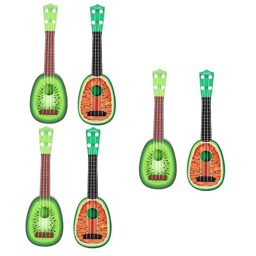 BESTonZON 6 STK Mini-Obstgitarre Mini-Kindergitarre Gitarrenspielzeug Kinderspielzeug kinderinstrumente Musikinstrumente Spielzeuge Mini-Ukulele Anfänger Musikinstrument Spielzeug Jahrgang von BESTonZON