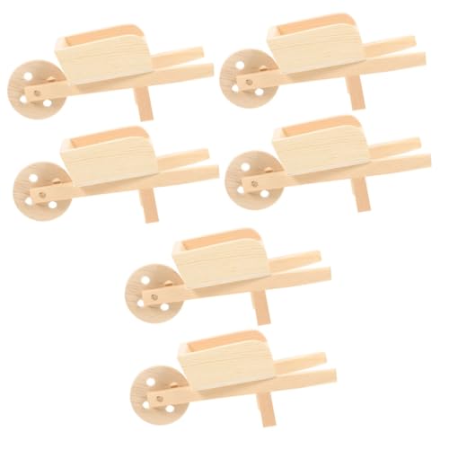 BESTonZON 6 STK Mini-Wagen Spielzeugschubkarre Puppenhäuser aus Holz Spielzeuge Spielset aus Holz Miniatur-Schubkarren-Spielzeug Mini-Schubkarren aus Holz hölzern Puppenhaus Spielzeugset BESTonZON 6 STK Mini-Wagen Spielzeugschubkarre Puppenhäuser aus Holz Spielzeuge Spielset aus Holz Miniatur-Schubkarren-Spielzeug Mini-Schubkarren aus Holz hölzern Puppenhaus Spielzeugset von BESTonZON