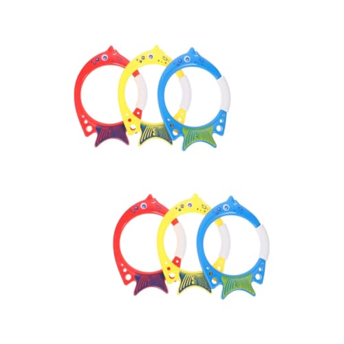 BESTonZON 6 STK Tauchfischringspielzeug Poolring zum Kindertauchen Spielzeug für Tauchbecken tauchspielzeug für Kinder Unterwasser Spielzeug Schwimmbad Spielzeuge Tauchbecken-Ringspielzeug von BESTonZON
