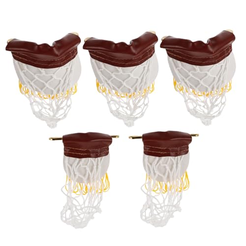 BESTonZON 6 Sätze Teiliges Mini Billardtisch Zubehör mit Kleinen Metall Ecknetzen und Netz Taschen Langlebige Billard Aufbewahrungstaschen für Pooltische Kompatibel mit Verschiedenen von BESTonZON