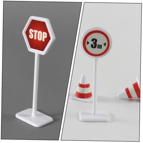 BESTonZON 6 Sätze Verkehrszeichen Spielset Realistisches Verkehrszeichen und Straßensperren für Verkehrserziehung und Symbolerkennung Spielerisch Fördern BESTonZON 6 Sätze Verkehrszeichen Spielset Realistisches Verkehrszeichen und Straßensperren für Verkehrserziehung und Symbolerkennung Spielerisch Fördern von BESTonZON