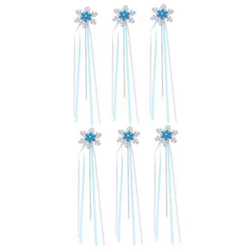 BESTonZON 6 Stck. Teiliges Schneeflocken Zauberstäbe für Mädchen Leuchtende Multifunktionale Kostüm Requisiten für Geburtstagsfeiern Halloween Rollenspiele und Bühnenauftritte BESTonZON 6 Stck. Teiliges Schneeflocken Zauberstäbe für Mädchen Leuchtende Multifunktionale Kostüm Requisiten für Geburtstagsfeiern Halloween Rollenspiele und Bühnenauftritte von BESTonZON
