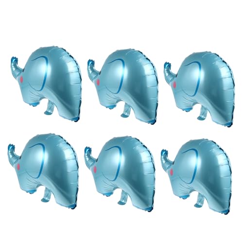 BESTonZON 6 Stück Blaue Elefant Folienballons Langlebige Partydeko für Shower Geburtstagsfeier Wiederverwendbar Großformatig Einfach Aufzublasen Geeignet für Wände Decken Türen Vielseitige BESTonZON 6 Stück Blaue Elefant Folienballons Langlebige Partydeko für Shower Geburtstagsfeier Wiederverwendbar Großformatig Einfach Aufzublasen Geeignet für Wände Decken Türen Vielseitige von BESTonZON