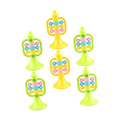 BESTonZON 6 Stück Cartoon Trompete Kinderspielzeug Instrumentenmodelle Requisiten Für Bühnenauftritte Interessantes Praktische Trompeten Kindertrompeten Kinderspielzeug Vertikale Trompeten BESTonZON 6 Stück Cartoon Trompete Kinderspielzeug Instrumentenmodelle Requisiten Für Bühnenauftritte Interessantes Praktische Trompeten Kindertrompeten Kinderspielzeug Vertikale Trompeten von BESTonZON
