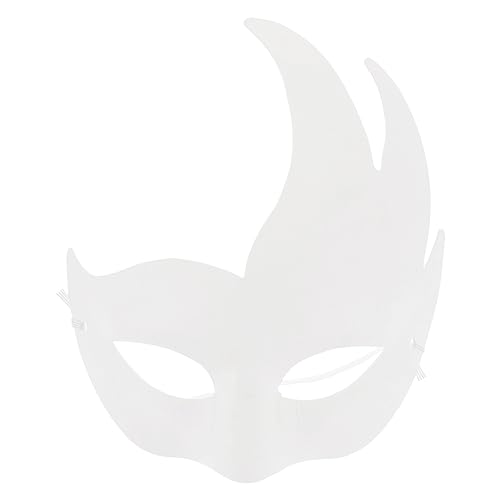BESTonZON 6 Stück Diy Handbemalte Maske Leere Cosplay Maske aus Pulp für Kunstprojekte Hochzeiten Modeschauen und Besondere Anlässe Individuell Gestaltbar von BESTonZON