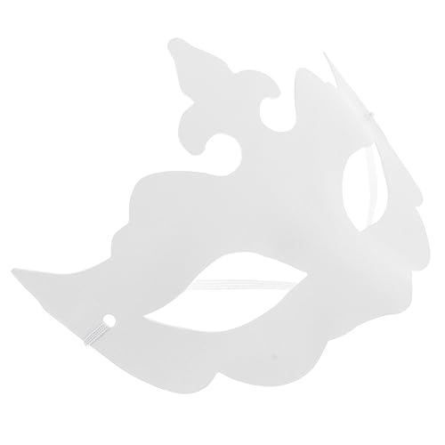 BESTonZON 6 Stück Diy Handbemalte Masken Leere Pappmasken für Erwachsene für Halloween Cosplay Kreative Bastelstunden Sicheres Leichtes Material von BESTonZON