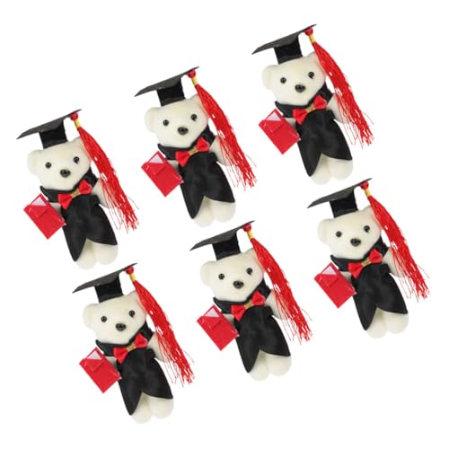 BESTonZON 6 Stück Dr. Bärenpuppe Figur Flauschige Bärenspielzeuge Ausgestopft Sachen Ornament Miniatur Charme Plüschtiere Kuschelige Bärenspielzeuge Abschlussbereitungen Blume Grad Polyester BESTonZON 6 Stück Dr. Bärenpuppe Figur Flauschige Bärenspielzeuge Ausgestopft Sachen Ornament Miniatur Charme Plüschtiere Kuschelige Bärenspielzeuge Abschlussbereitungen Blume Grad Polyester von BESTonZON